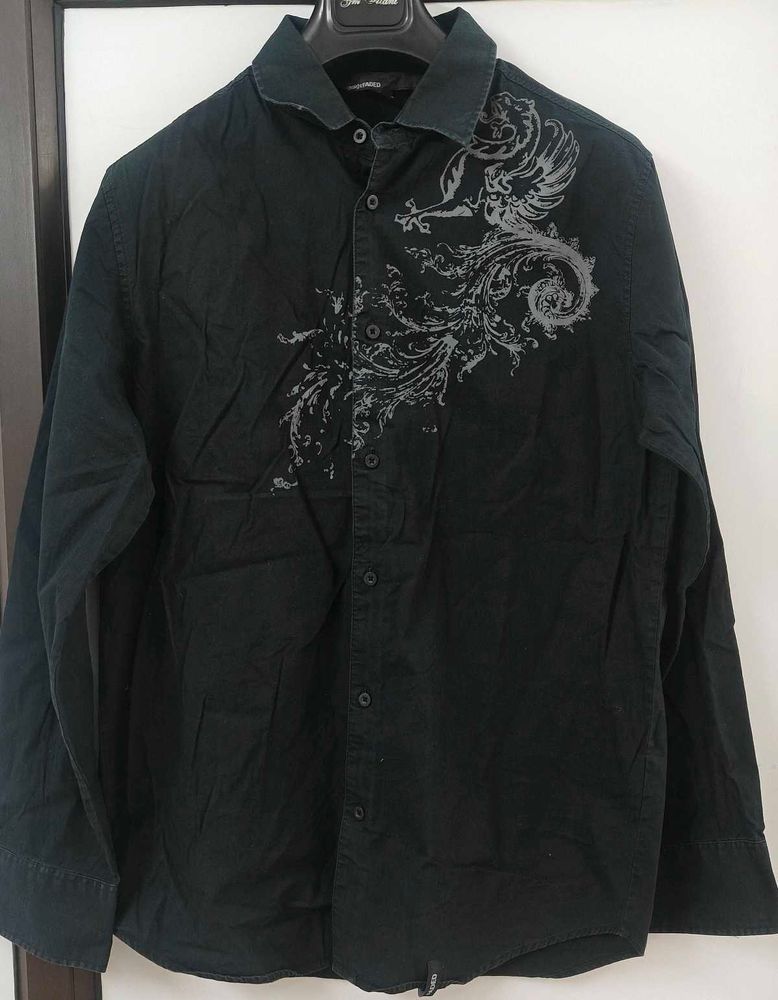 Stylish Black Shirt with Unique Design