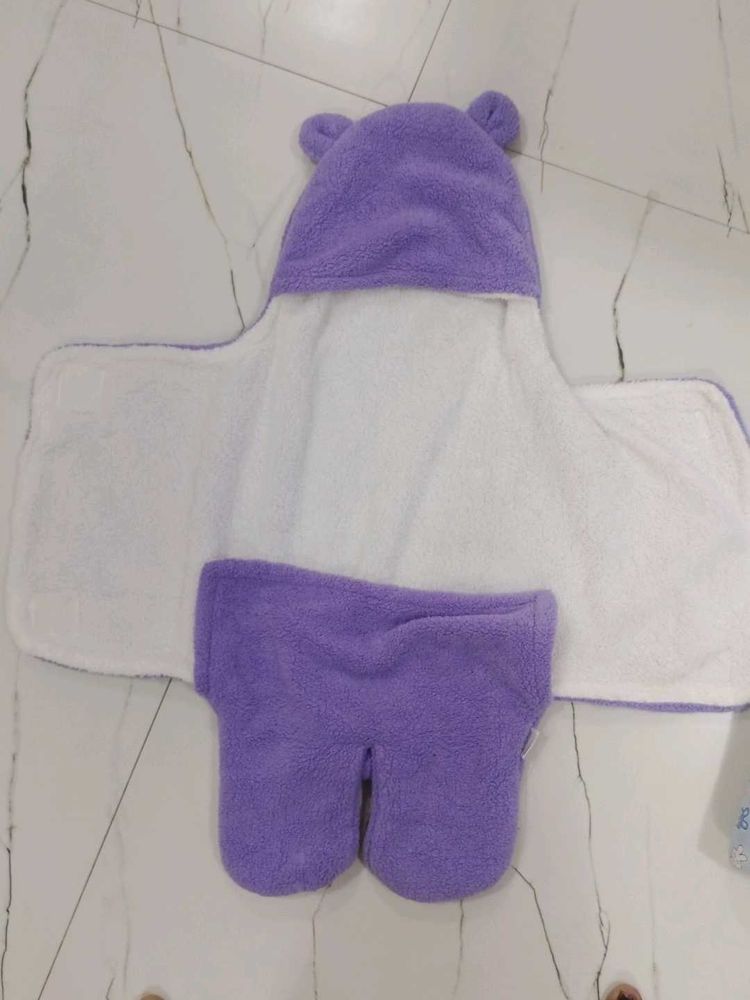 Cute Purple Bear Baby Wrap