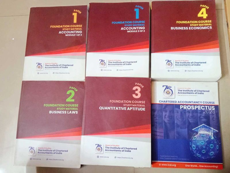 CA Foundation Books