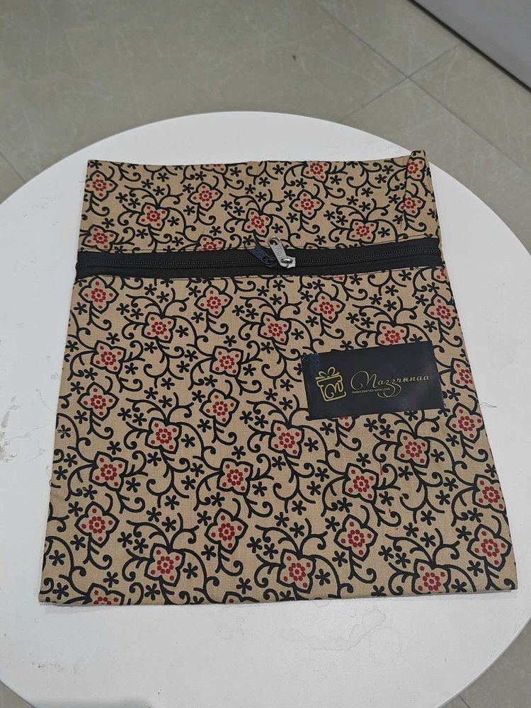 Boho Floral Print Pouch with Zipper
