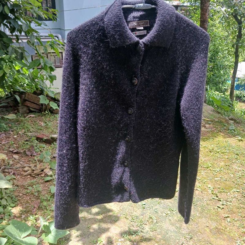 Cozy Button-Up Knit Cardigan(S-M)