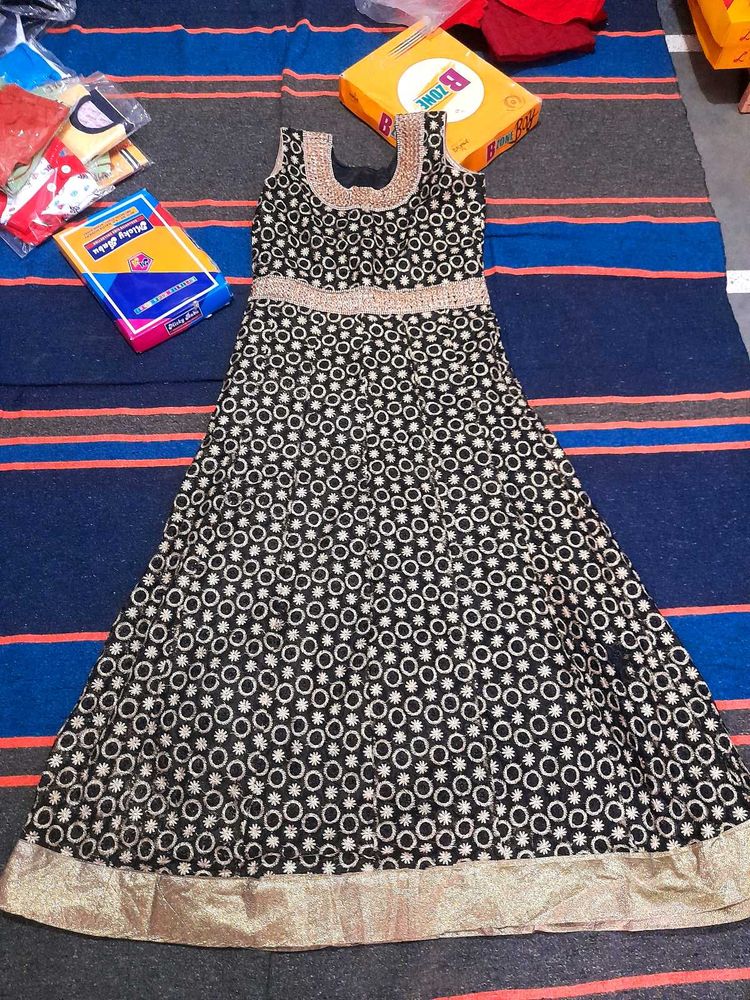 black gown