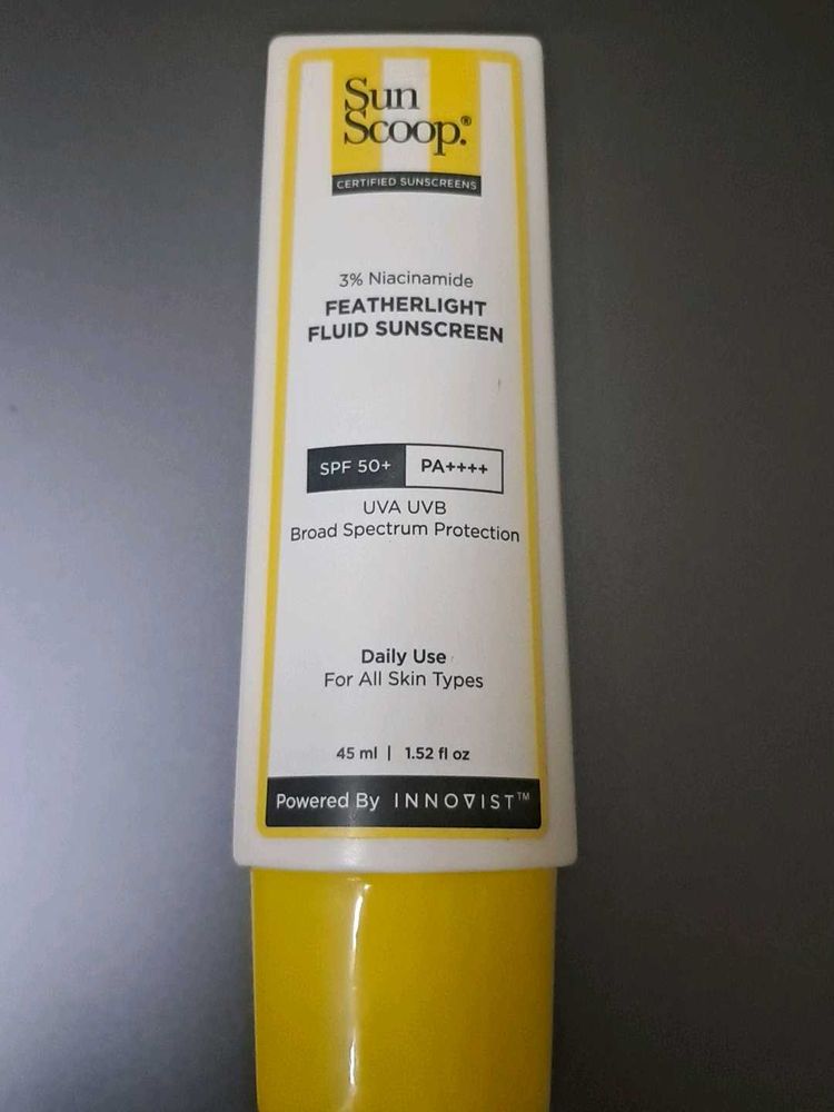 Sun Scoop Featherlight Fluid Sunscreen SPF 50+