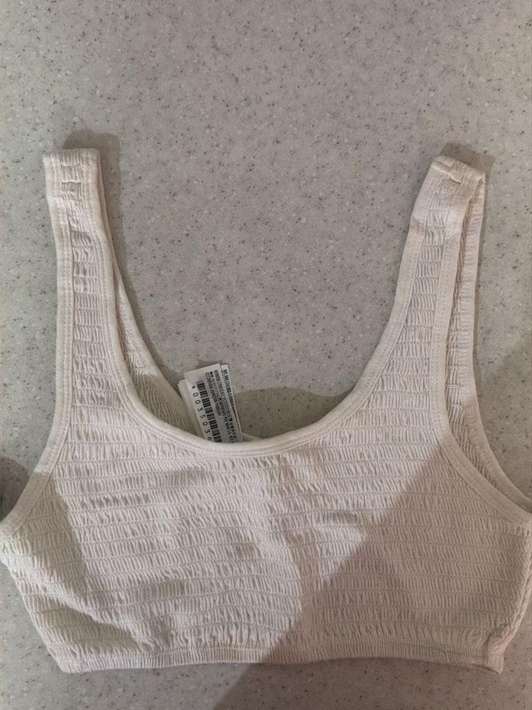 Smocked Crop Top