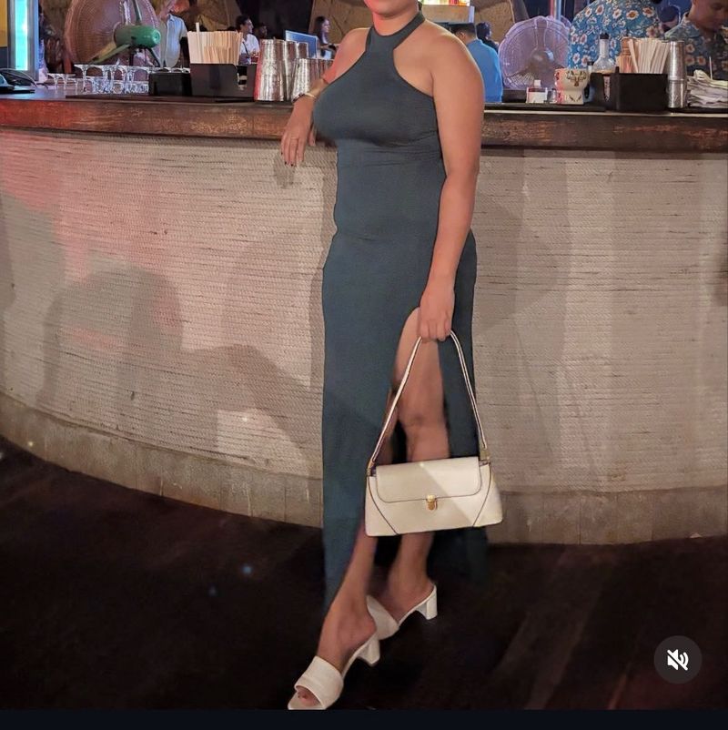 Elegant Halter Neck Maxi Dress