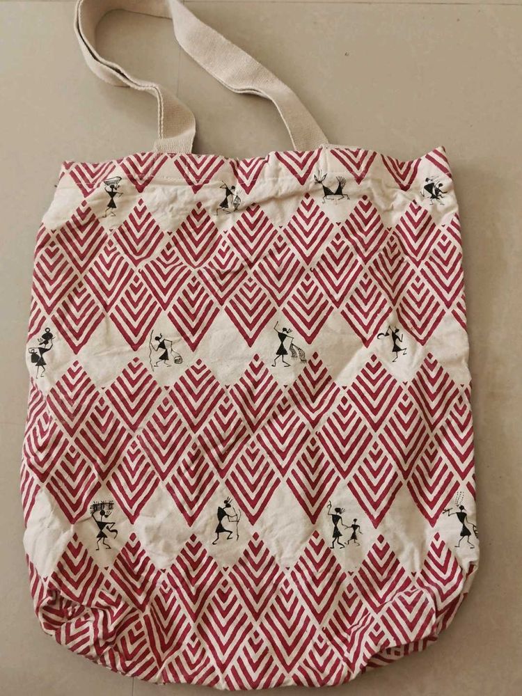 Tote Bag with Tribal Art Print