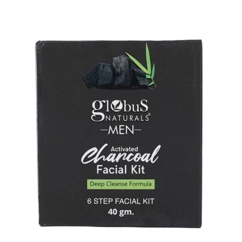 Globus Naturals Men's Activated Charcoal Facial Ki