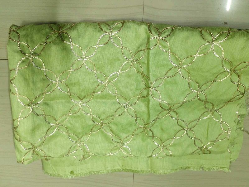 Elegant Lime Green Embroidered Dupatta