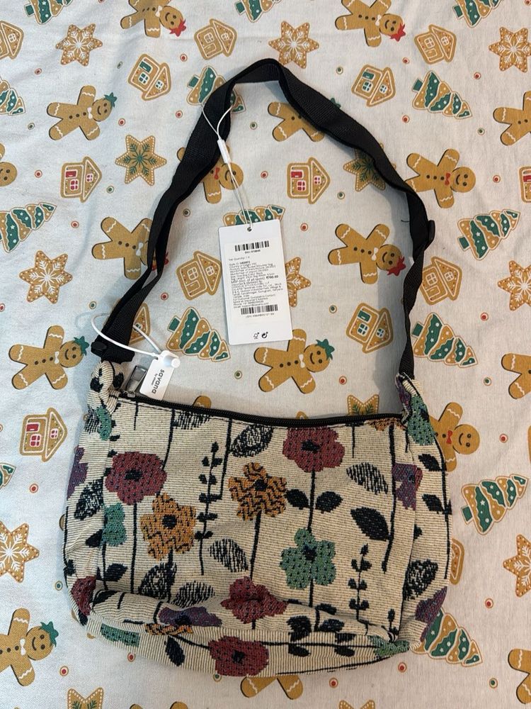 Vintage Floral Hobo Bag