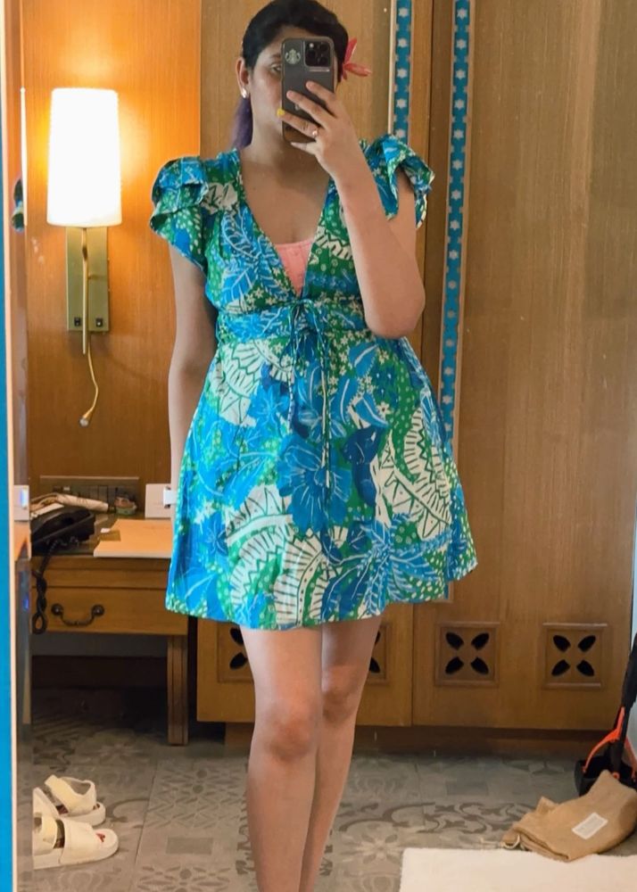 Farm Rio  “Jungle Panther” Mini Dress