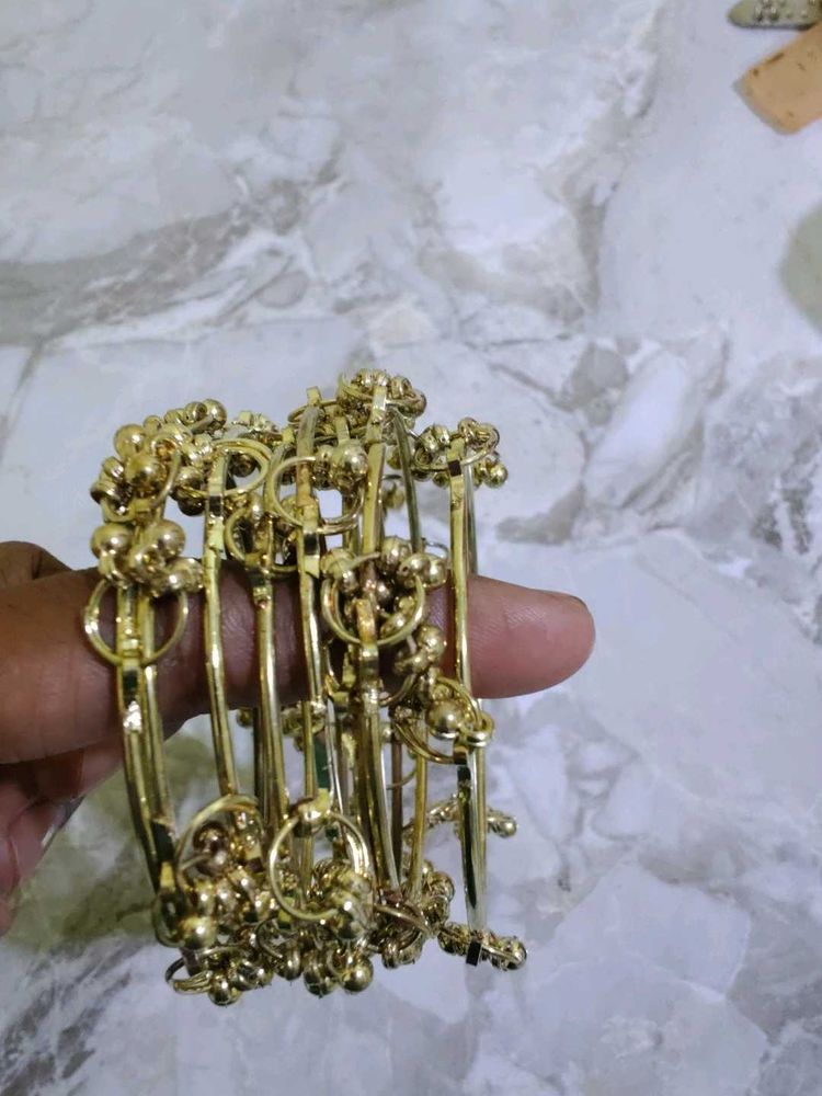 Gold-Toned Bangle Set