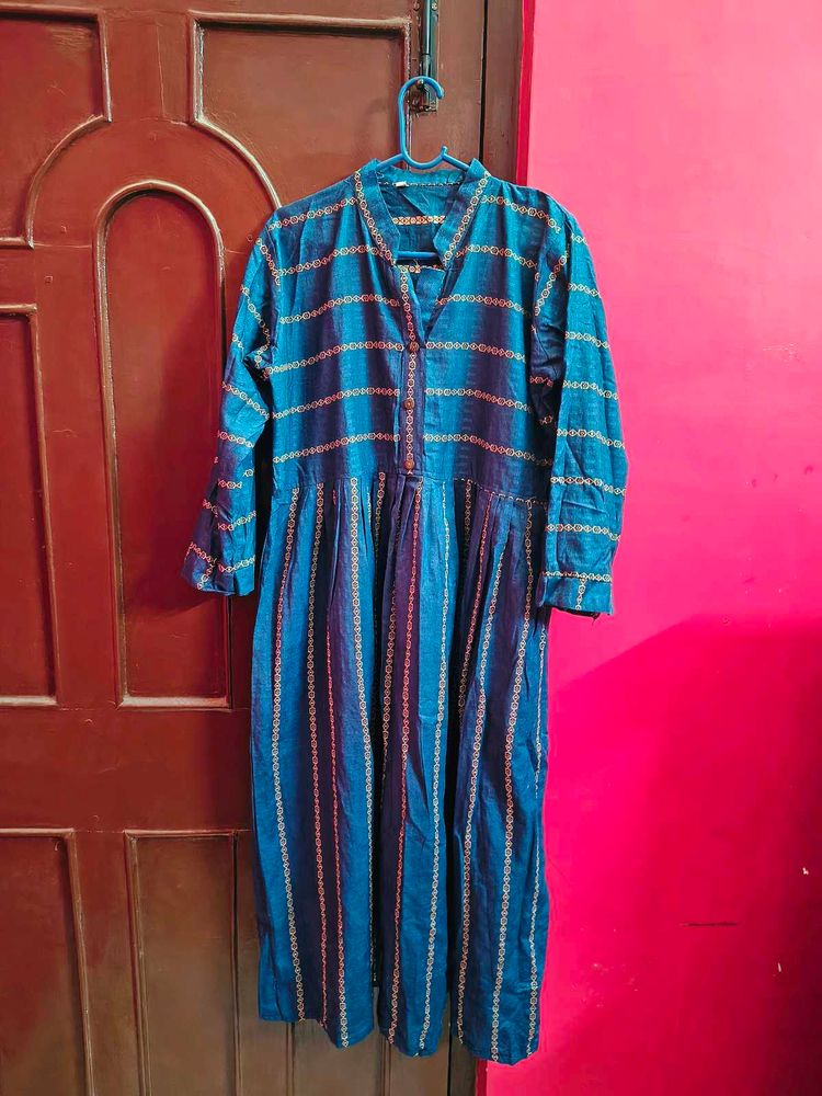 Blue Striped Kurta