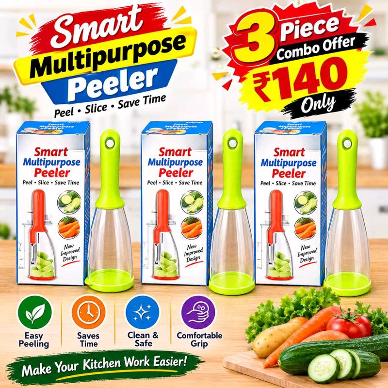 3 Pieces Smart Multipurpose Peeler