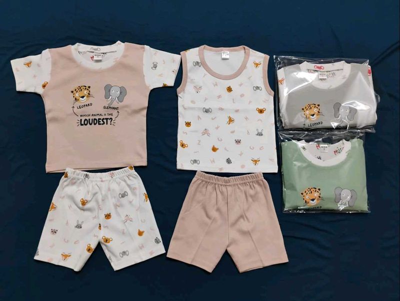 Cute Baby Animal Print Sleepwear Set