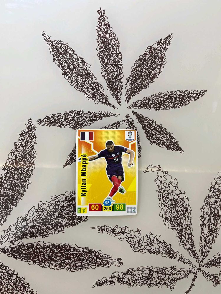 Kylain Mbappe Euros Match Attacks Topps Card