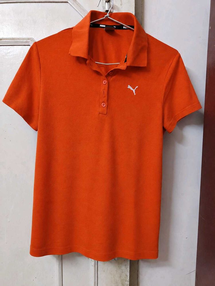Puma Orange Polo T-shirt