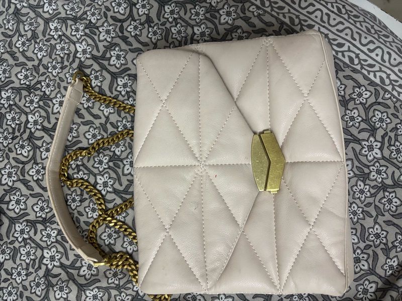 Mango Quilted Chain Bag