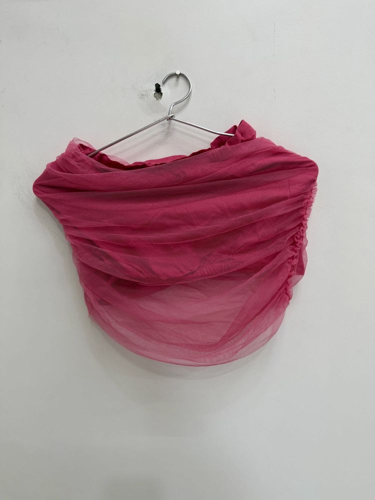 Chic Pink Ruched skirt