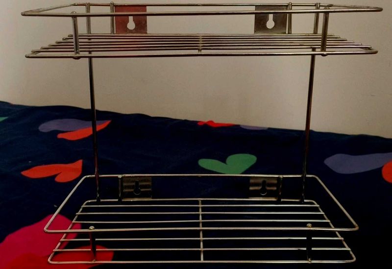 2-Tier Metal Shelf
