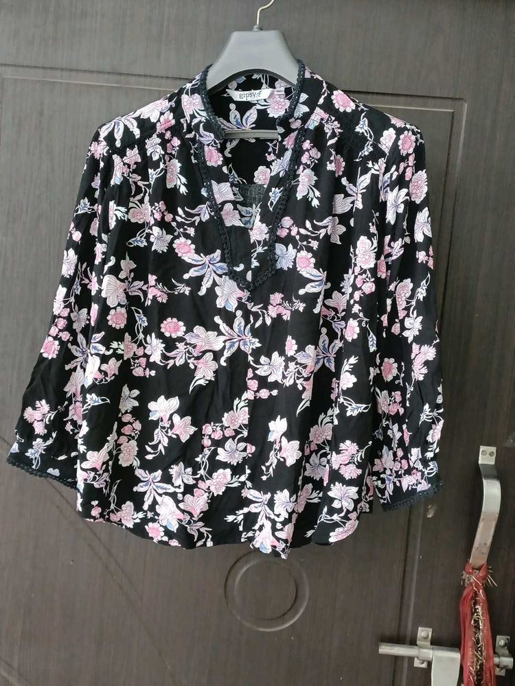 Floral Print Top by Gypsy Rose