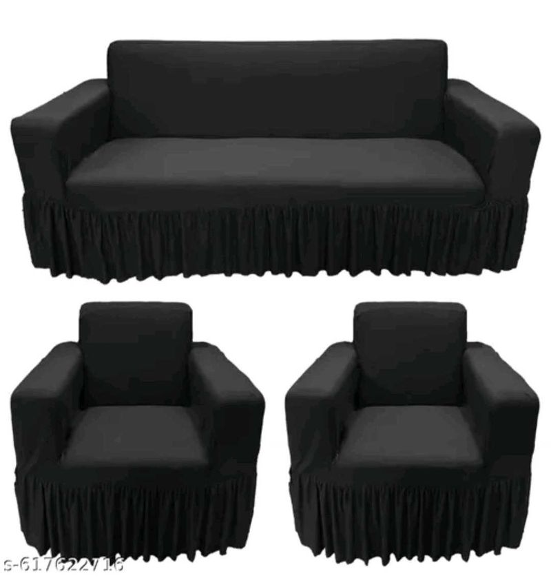 Black Sofa Cover Set