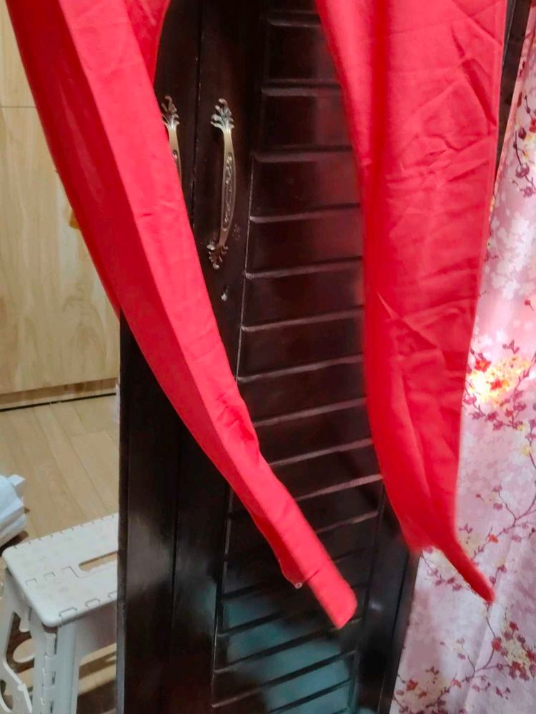Comfortable Orangish red chudidar