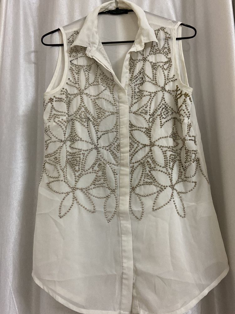 Sheer White Top