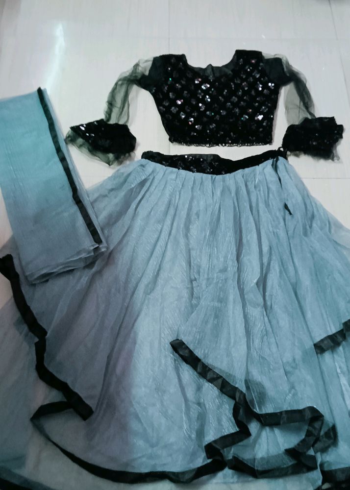 Frill Lehnga Choli With Dupatta 🌸💖