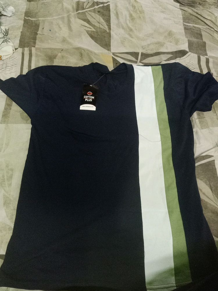 Navy Blue Round Neck Tshirt