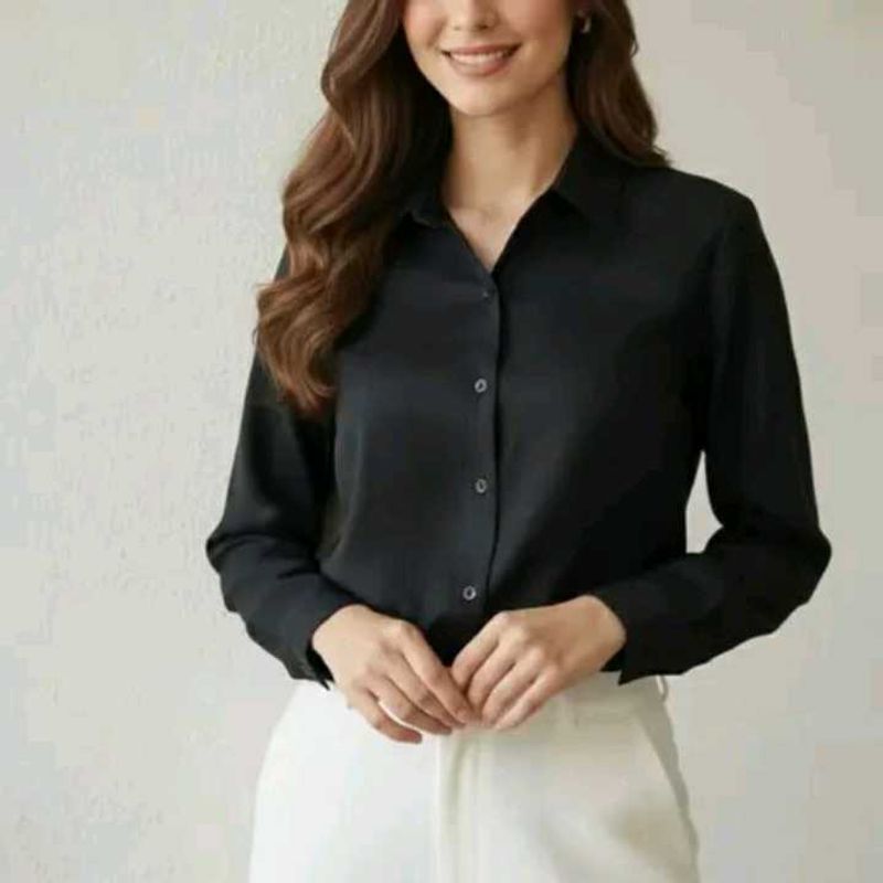 Classic Black Button-Up Shirt