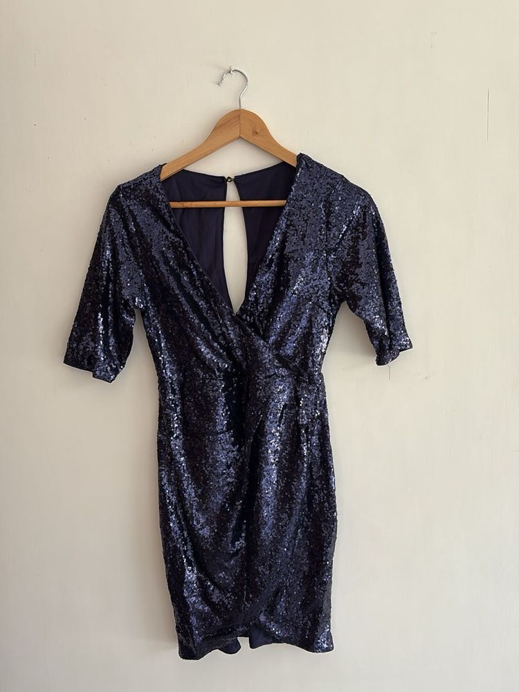 Sparkly Navy Blue Dress