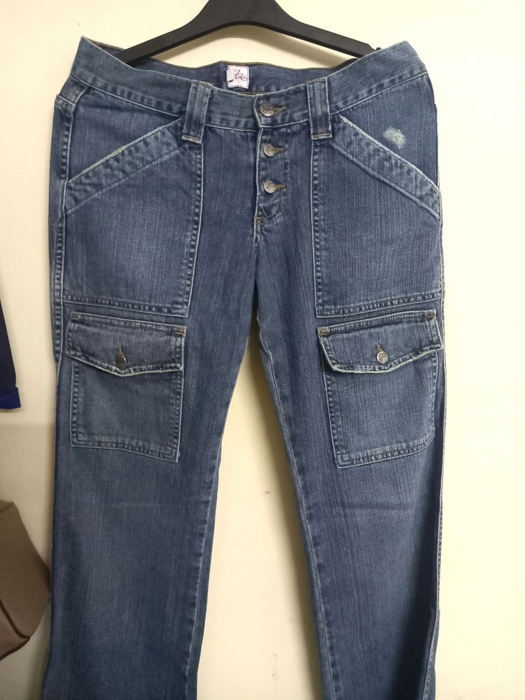Korean Style Cargo Jeans