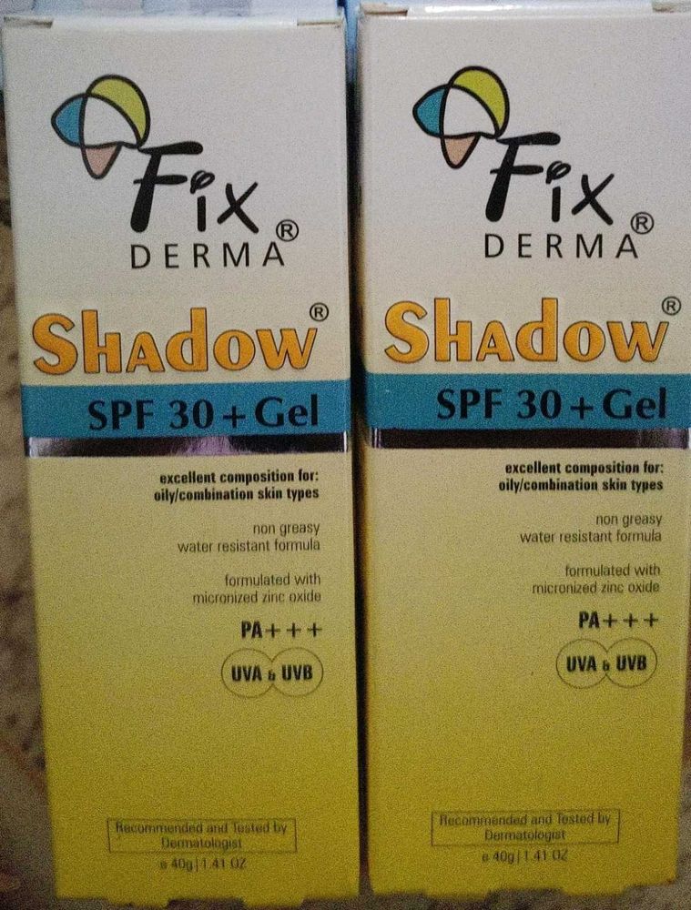 Fix Derma Shadow SPF 30+ Gel Sunscreen