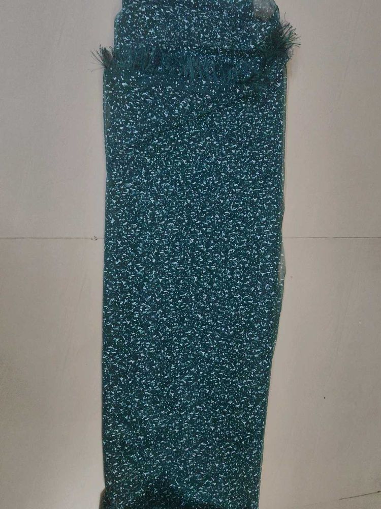 fancy bollywood style Teal  saree