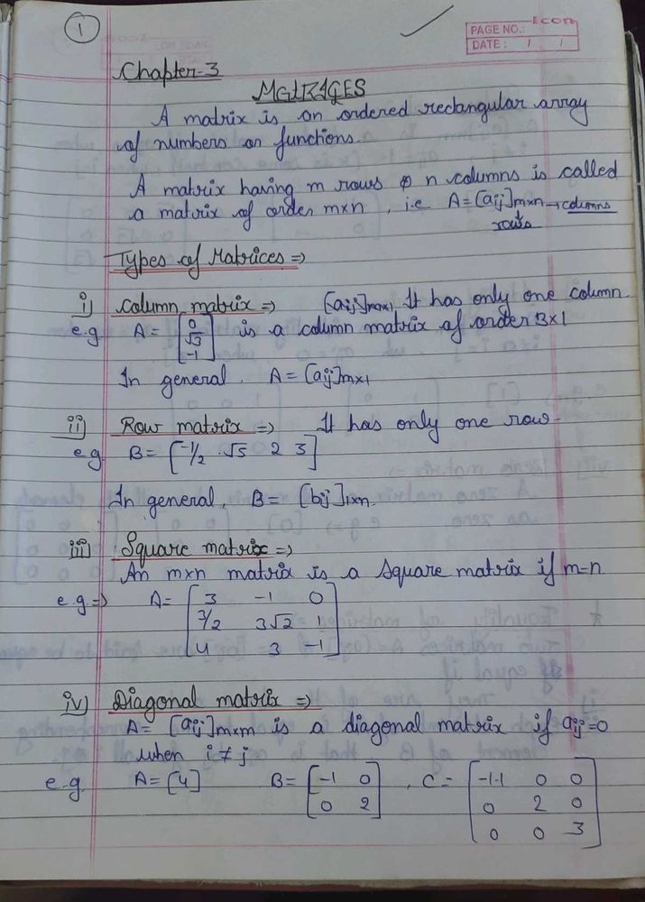 NCERT 12th class handwritten notes