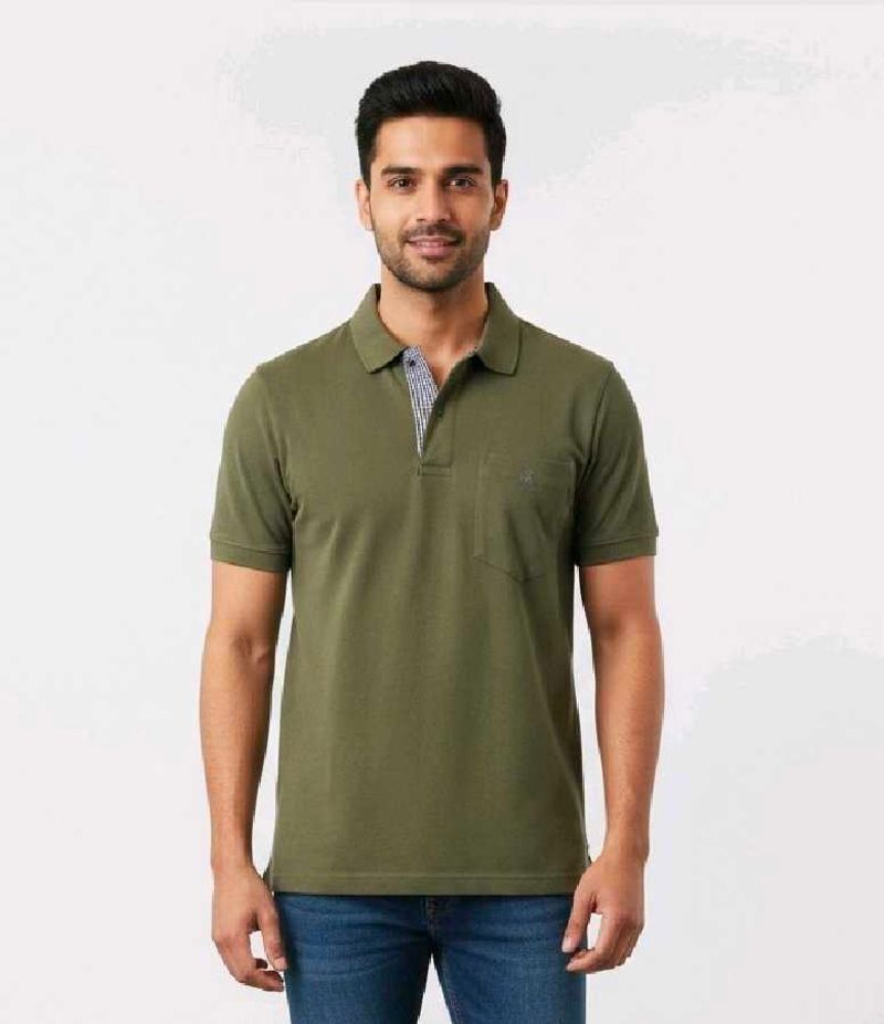 Men's Calvin Klein Olive Green Polo Shirt