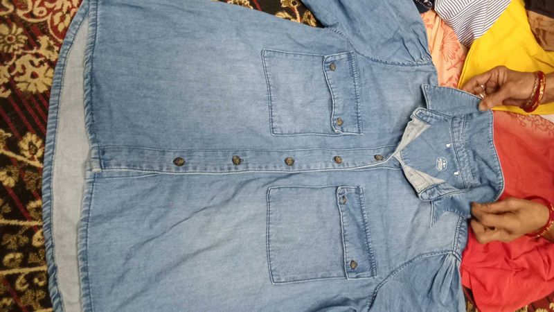 Light Wash Denim Shirt