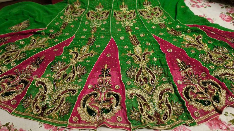 Embroidered Lehenga Choli Skirt Saree