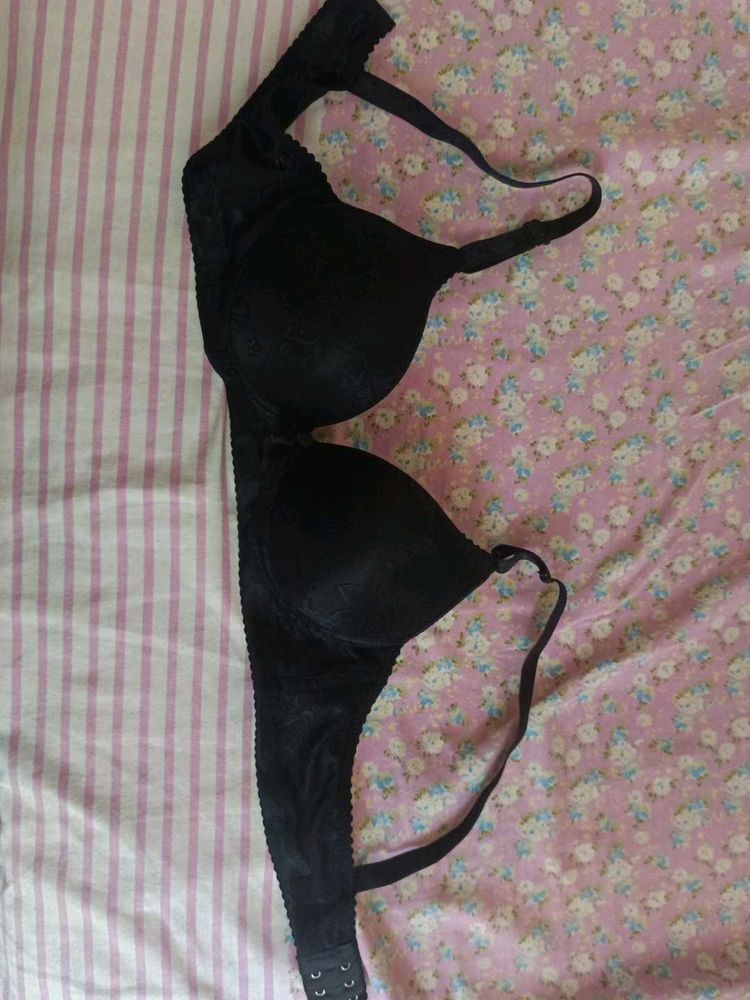 Black Lace Padded Bra