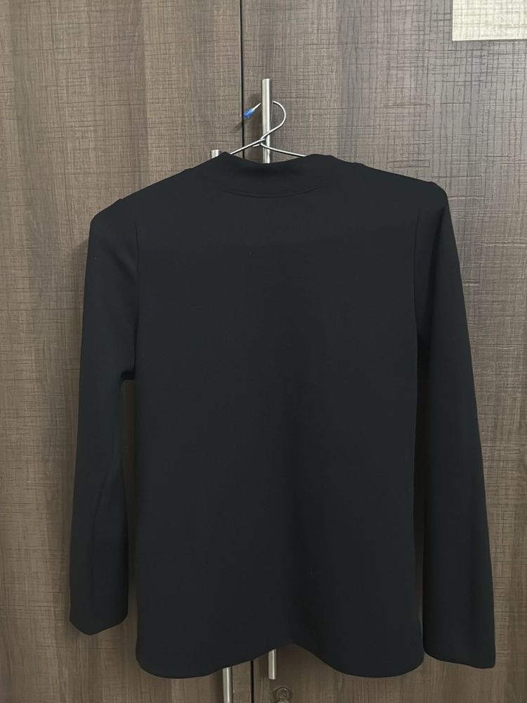 Classic Black Mock Neck Top size M