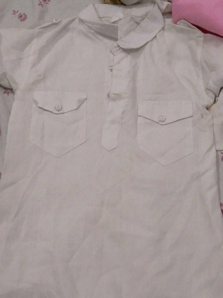 boys White Kurta