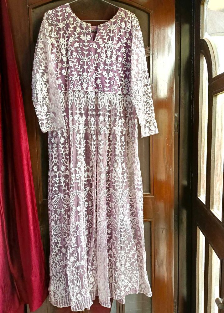 Lace Anarkali Kurta Set