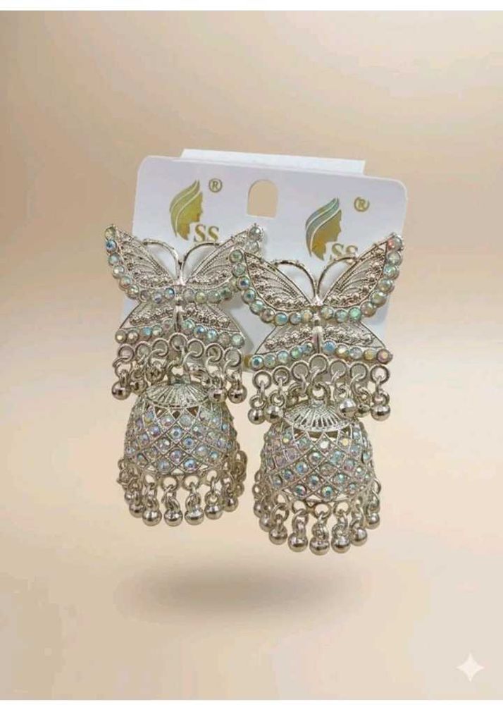 Elegant Butterfly Jhumka Earrings