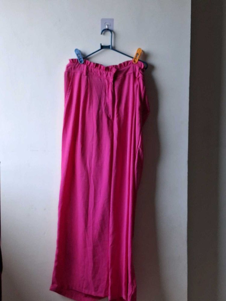 Vibrant Pink Palazzo Pants