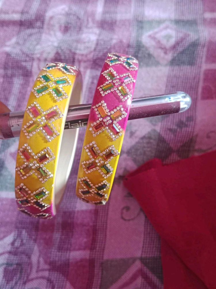 Vibrant Beaded Bangles