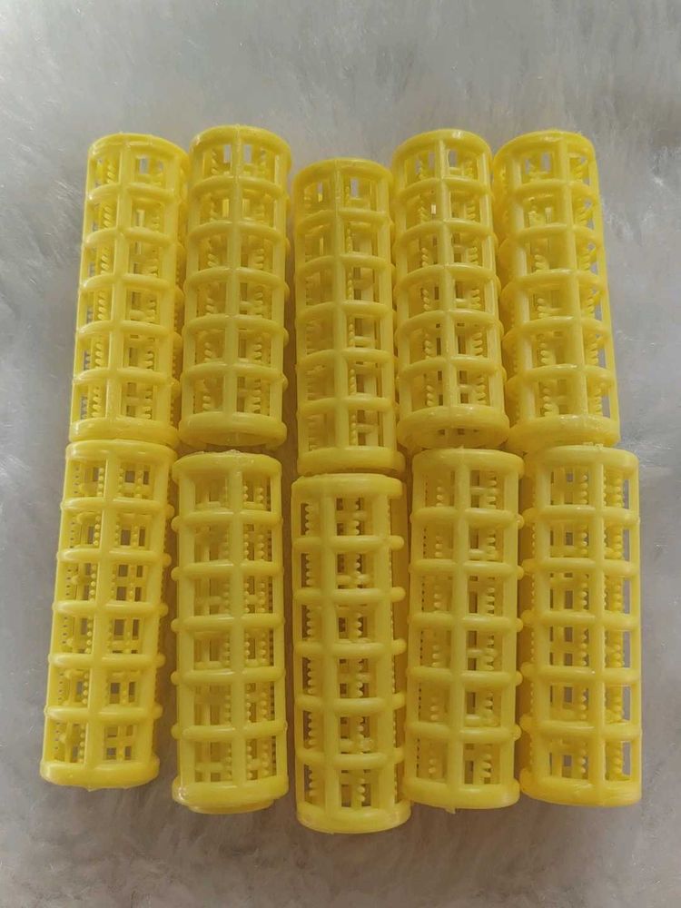 Yellow Hair Rollers