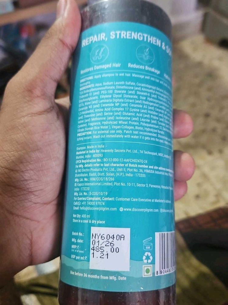 Discover Pilgrim Shampoo for Hair Repair with bell