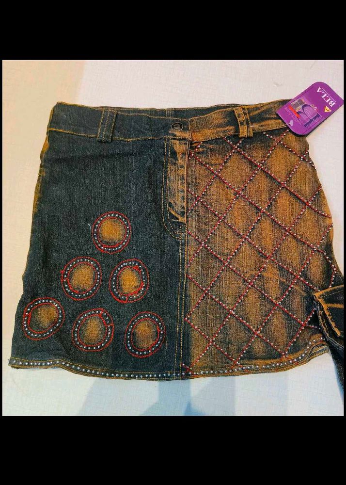 Y2K vintage Denim Mini Skirt