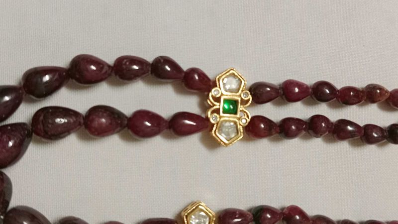Elegantreal uncut  Ruby and Kundan Necklace