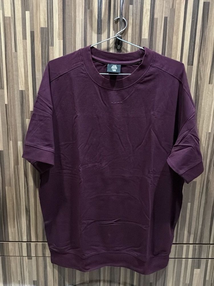 Burgundy Oversized T-Shirt